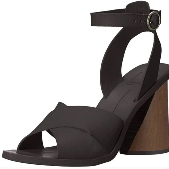 Dolce Vita | Athena Heeled Sandals With Wooden Heels Size 9 - Picture 9 of 11